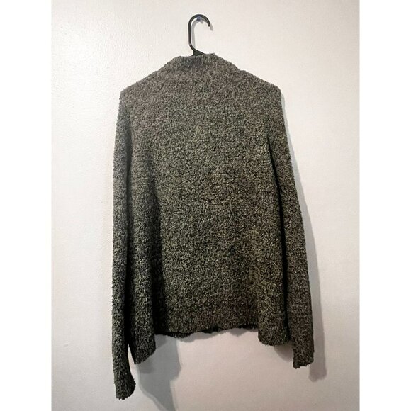 Women's Vintage Unique Green Fleece Zip Up Size M/L [EXCELLENT] - Picture 2 of 2